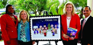 Peanuts Stamp dedication